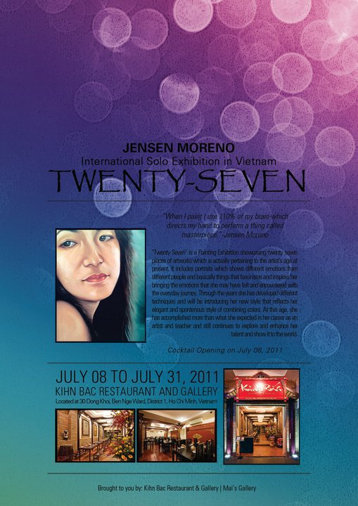 Jensen Moreno, Artist, Painter, Art Teacher, Art Instructor, Designer, Art Organizer, Art Journey, Art Profile, Art Show, Filipina Artist, Global Pinay, Philippines